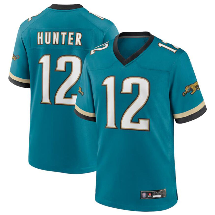 Kooe J.Jaguars #12 Travis Hunter Player Teal Replica Limited Stitched Jerseys
