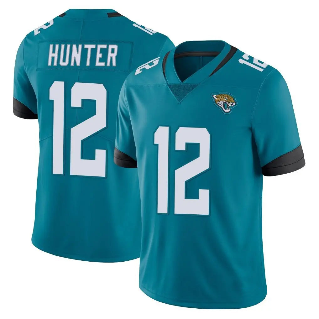 Kooe J.Jaguars #12 Travis Hunter Player Teal Vapor Untouchable Limited Home Game Stitched Jerseys