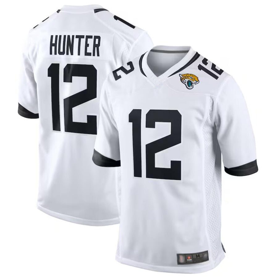 Kooe J.Jaguars #12 Travis Hunter Player White Replica Game Stitched Jerseys