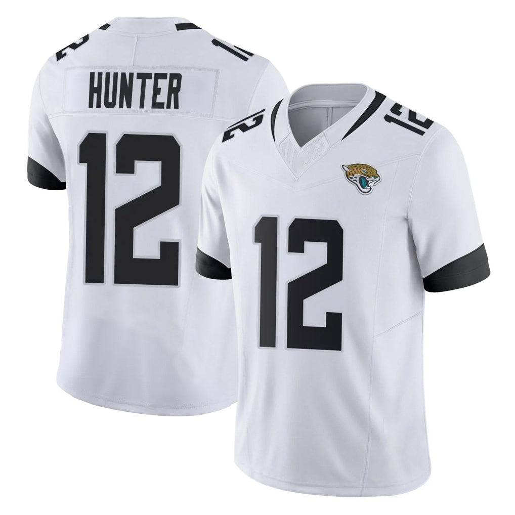 Kooe J.Jaguars #12 Travis Hunter Player White Vapor F.U.S.E. Limited Home Game Stitched Jerseys