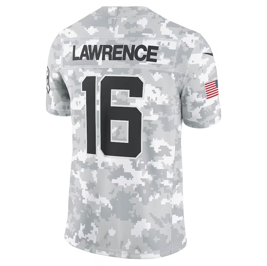 Kooe J.Jaguars #16 Trevor Lawrence Arctic Camo 2024 Salute to Service Limited Stitched Jerseys