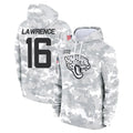 Kooe J.Jaguars #16 Trevor Lawrence Player Arctic Camo Salute to Service Hoodies Limited Game Stitched Jerseys