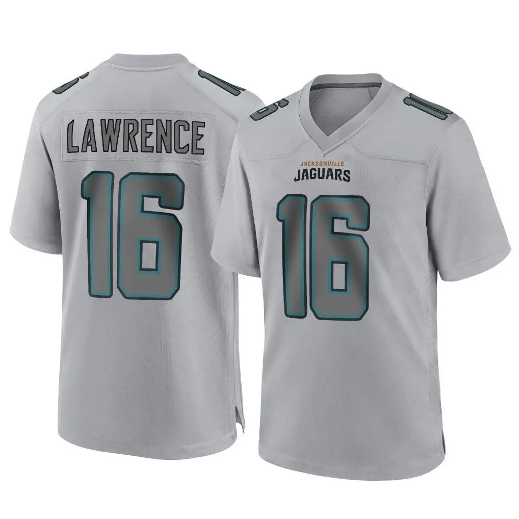Kooe J.Jaguars #16 Trevor Lawrence Player Gray Atmosphere Fashion Home Game Stitched Jerseys