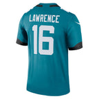 Kooe J.Jaguars #16 Trevor Lawrence Teal Legend Player Performance Top Stitched Jerseys