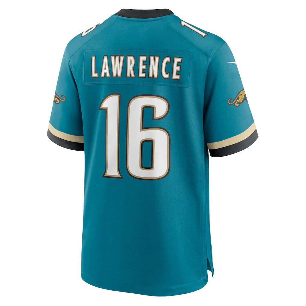 Kooe J.Jaguars #16 Trevor Lawrence Teal Prowler Throwback Player Game Stitched Jerseys