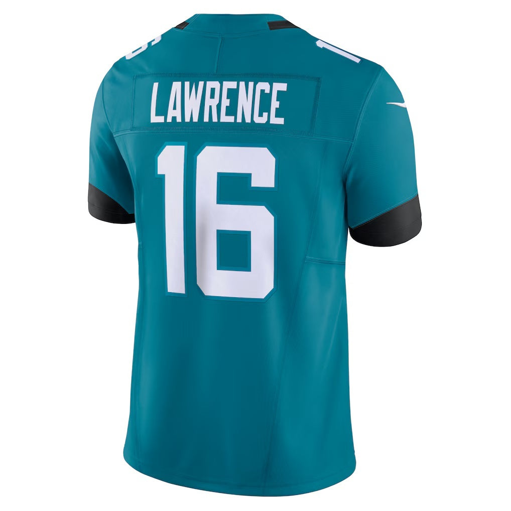 Kooe J.Jaguars #16 Trevor Lawrence Teal Vapor F.U.S.E. Limited Stitched Jerseys