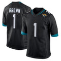 Kooe J.Jaguars #1 Montaric Brown Player Black Home Game Stitched Jerseys