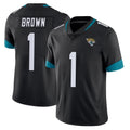 Kooe J.Jaguars #1 Montaric Brown Player Black Vapor Untouchable Limited Home Game Stitched Jerseys
