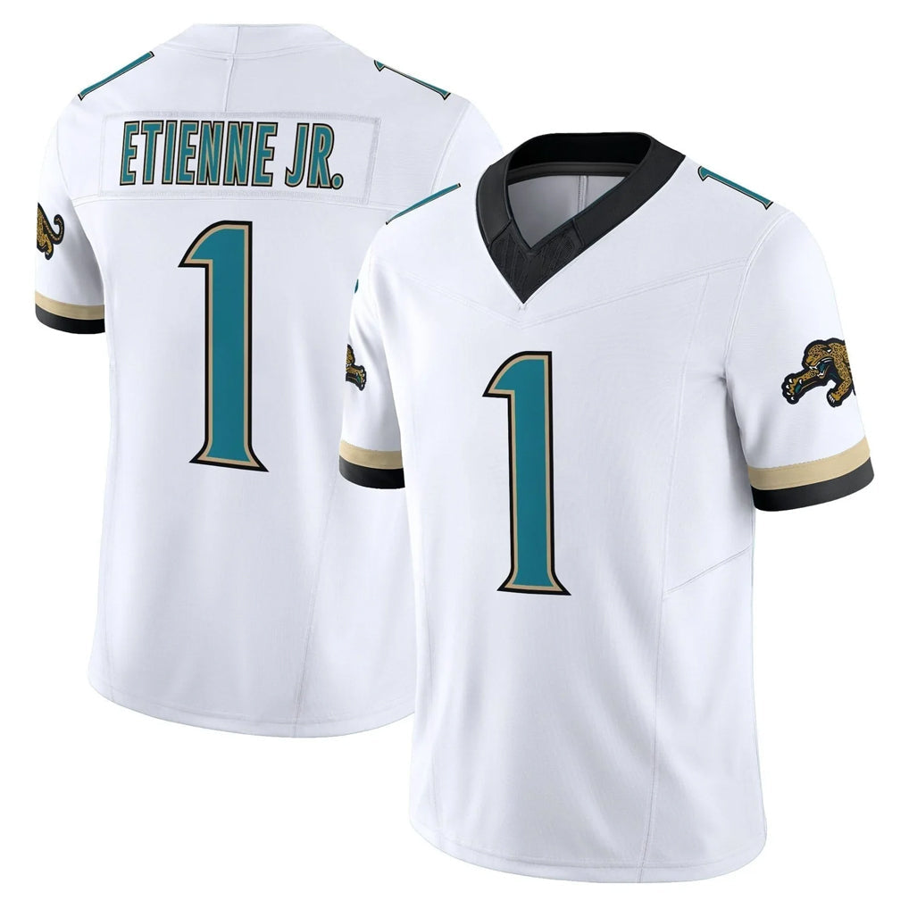 Kooe J.Jaguars #1 Montaric Brown Player White Prowler Throwback Vapor F.U.S.E. Limited Home Game Stitched Jerseys