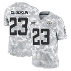 Kooe J.Jaguars #23 Foyesade Oluokun Player Arctic Camo Salute To Service Limited Game Stitched Jerseys