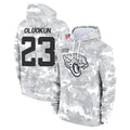 Kooe J.Jaguars #23 Foyesade Oluokun Player Arctic Camo Salute to Service Hoodies Limited Game Stitched Jerseys