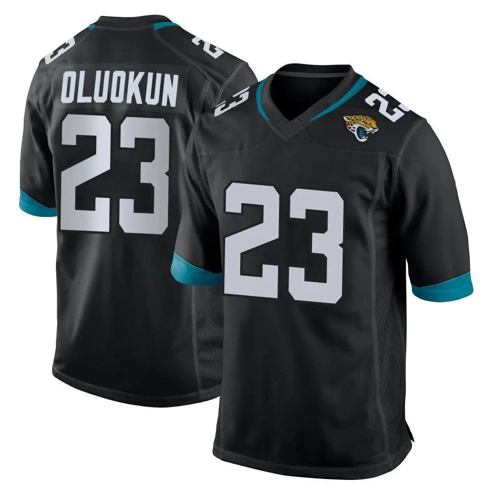 Kooe J.Jaguars #23 Foyesade Oluokun Player Black Home Game Stitched Jerseys