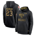 Kooe J.Jaguars #23 Foyesade Oluokun Player Black Salute to Service Hoodies Limited Game Stitched Jerseys