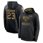 Kooe J.Jaguars #23 Foyesade Oluokun Player Black Salute to Service Hoodies Limited Game Stitched Jerseys