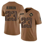 Kooe J.Jaguars #23 Foyesade Oluokun Player Brown Salute To Service Limited Stitched Jerseys