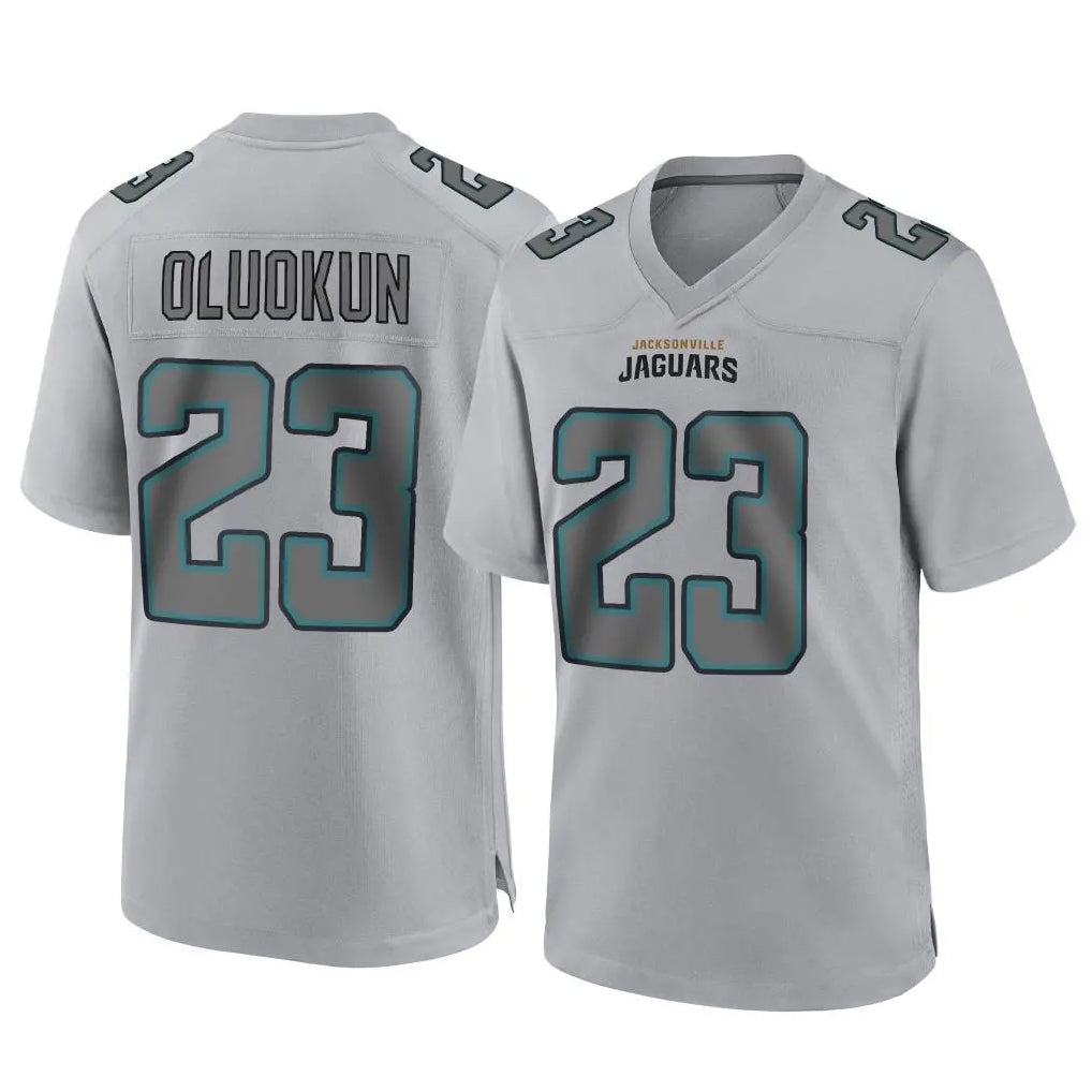 Kooe J.Jaguars #23 Foyesade Oluokun Player Gray Atmosphere Fashion Home Game Stitched Jerseys