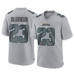 Kooe J.Jaguars #23 Foyesade Oluokun Player Gray Atmosphere Fashion Home Game Stitched Jerseys