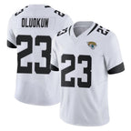 Kooe J.Jaguars #23 Foyesade Oluokun Player White Vapor F.U.S.E. Limited Home Game Stitched Jerseys