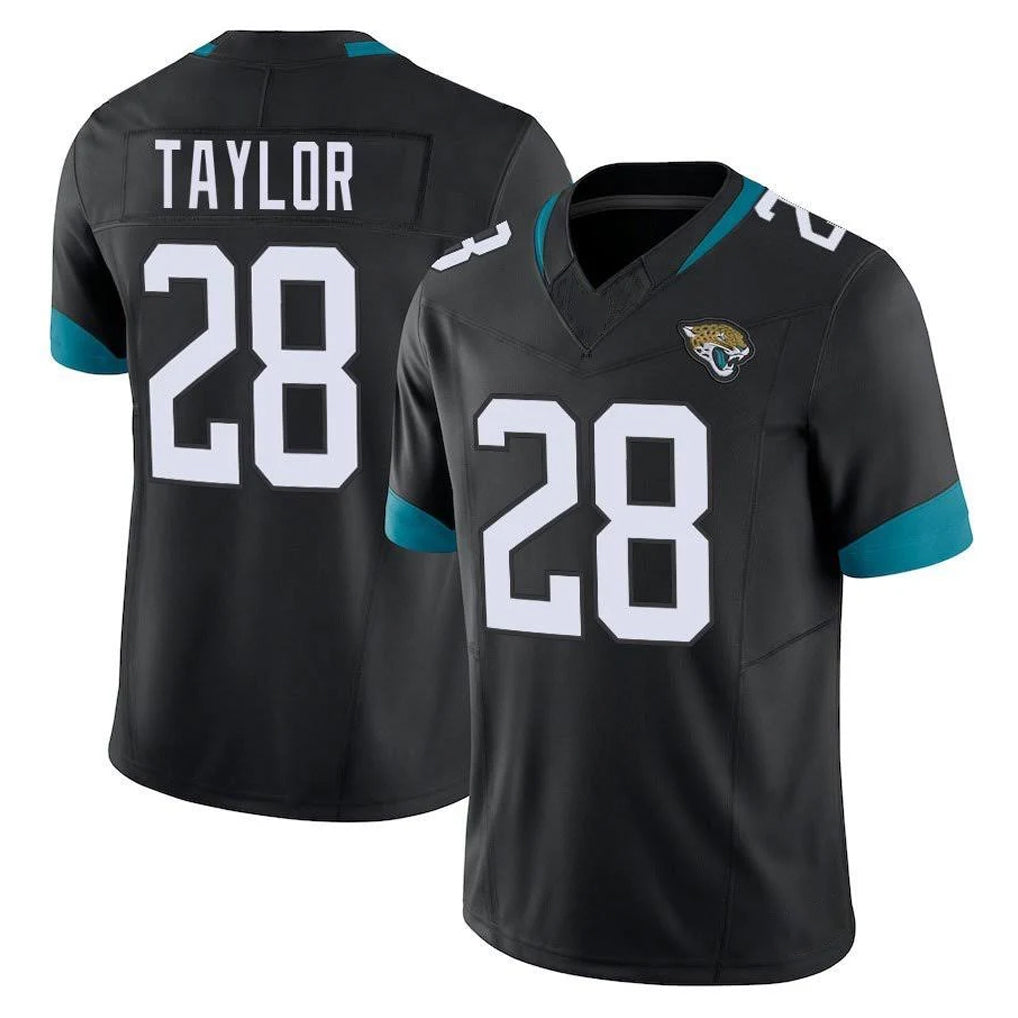 Kooe J.Jaguars #28 Fred Taylor Player Black Vapor F.U.S.E. Limited Home Game Stitched Jerseys