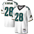 Kooe J.Jaguars #28 Fred Taylor Player Mitchell & Ness White Legacy Replica Stitched Jerseys