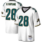 Kooe J.Jaguars #28 Fred Taylor Player Mitchell & Ness White Legacy Replica Stitched Jerseys