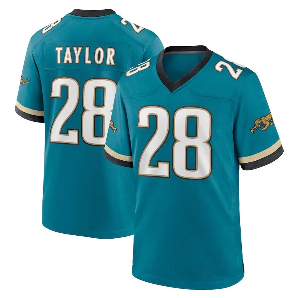 Kooe J.Jaguars #28 Fred Taylor Player Teal Prowler Throwback Limited Home Game Stitched Jerseys