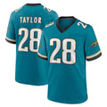 Kooe J.Jaguars #28 Fred Taylor Player Teal Prowler Throwback Limited Home Game Stitched Jerseys