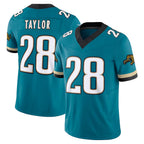 Kooe J.Jaguars #28 Fred Taylor Player Teal Prowler Throwback Vapor F.U.S.E. Limited Home Game Stitched Jerseys