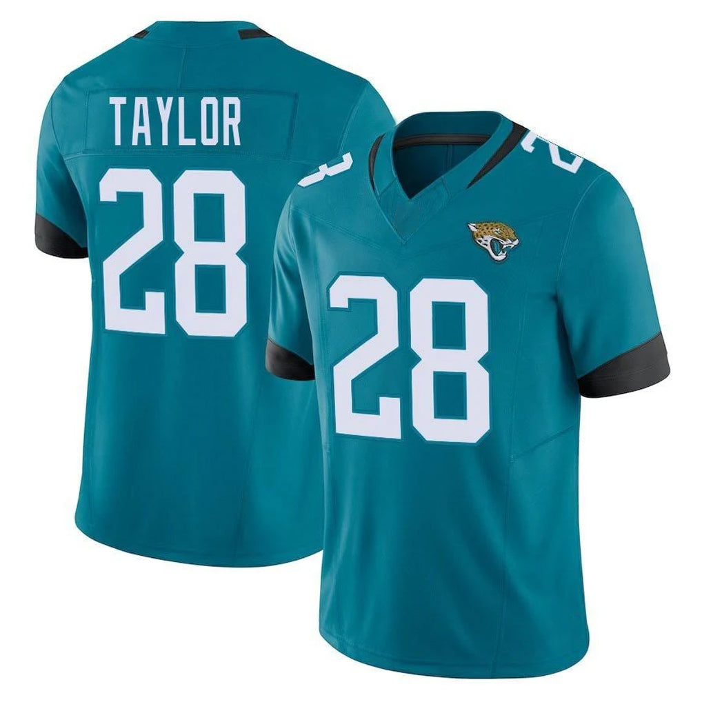 Kooe J.Jaguars #28 Fred Taylor Player Teal Vapor F.U.S.E. Limited Home Game Stitched Jerseys