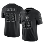Kooe J.Jaguars #39 Cam Little Player Black Reflective Limited Game Stitched Jerseys