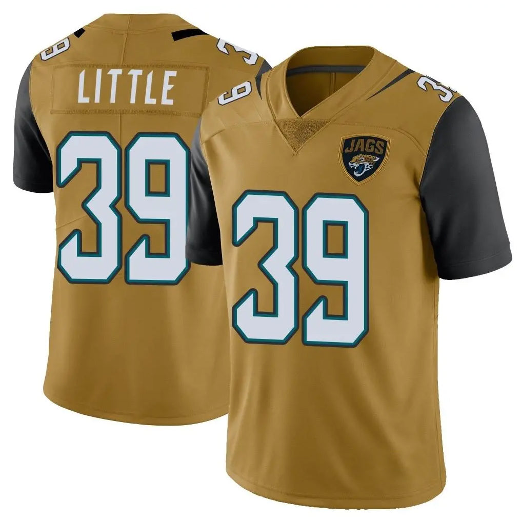 Kooe J.Jaguars #39 Cam Little Player Gold Vapor Limited Home Game Stitched Jerseys
