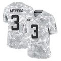 Kooe J.Jaguars #3 Jakobi Meyers Player Arctic Camo Salute To Service Limited Game Stitched Jerseys