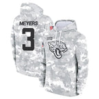 Kooe J.Jaguars #3 Jakobi Meyers Player Arctic Camo Salute to Service Hoodies Limited Game Stitched Jerseys