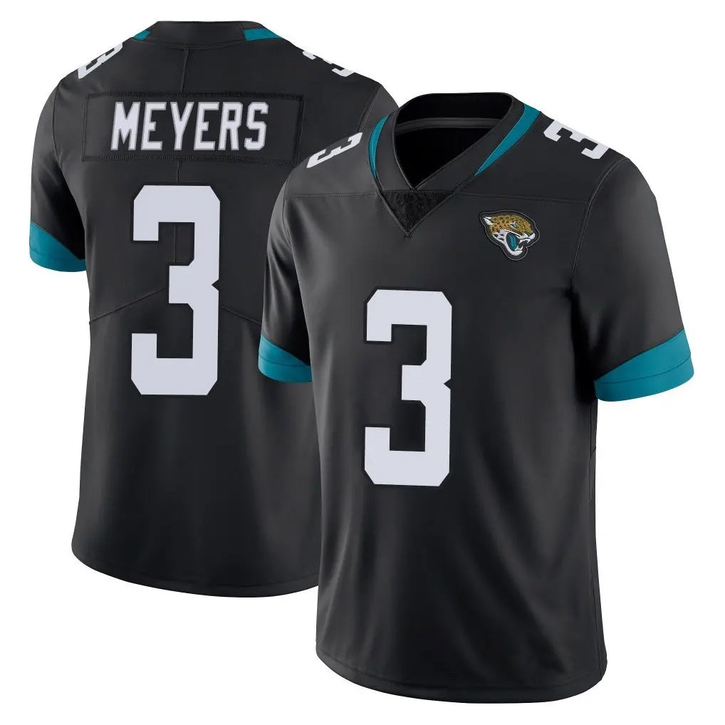 Kooe J.Jaguars #3 Jakobi Meyers Player Black Vapor Untouchable Limited Home Game Stitched Jerseys