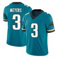 Kooe J.Jaguars #3 Jakobi Meyers Player Teal Prowler Throwback Vapor F.U.S.E. Limited Home Game Stitched Jerseys