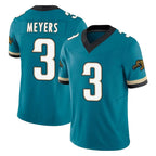 Kooe J.Jaguars #3 Jakobi Meyers Player Teal Prowler Throwback Vapor F.U.S.E. Limited Home Game Stitched Jerseys