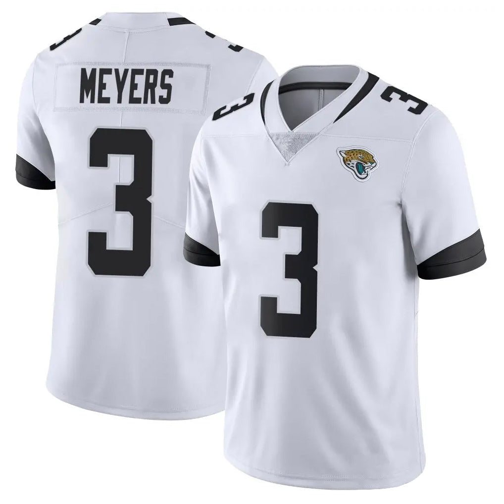 Kooe J.Jaguars #3 Jakobi Meyers Player White Vapor Untouchable Limited Home Game Stitched Jerseys