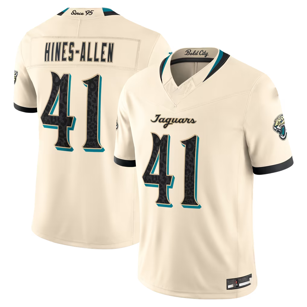 Kooe J.Jaguars #41 Josh Hines-Allen Natural 2026 Rivalries Collection Limited Stitched Jerseys