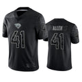 Kooe J.Jaguars #41 Josh Hines-Allen Player Black RFLCTV Limited Football Jerseys