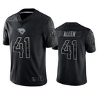 Kooe J.Jaguars #41 Josh Hines-Allen Player Black RFLCTV Limited Football Jerseys