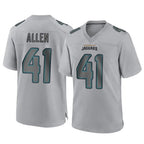 Kooe J.Jaguars #41 Josh Hines-Allen Player Gray Atmosphere Fashion Home Game Stitched Jerseys