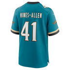 Kooe J.Jaguars #41 Josh Hines-Allen Teal Prowler Throwback Player Game Stitched Jerseys