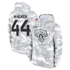 Kooe J.Jaguars #44 Travon Walker Player Arctic Camo Salute to Service Hoodies Limited Game Stitched Jerseys