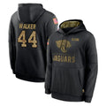 Kooe J.Jaguars #44 Travon Walker Player Black Salute to Service Hoodies Limited Game Stitched Jerseys