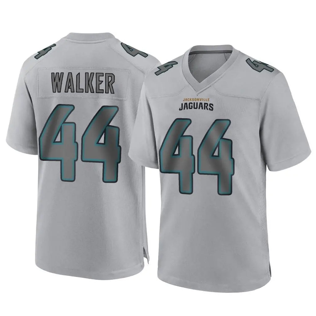 Kooe J.Jaguars #44 Travon Walker Player Gray Atmosphere Fashion Home Game Stitched Jerseys