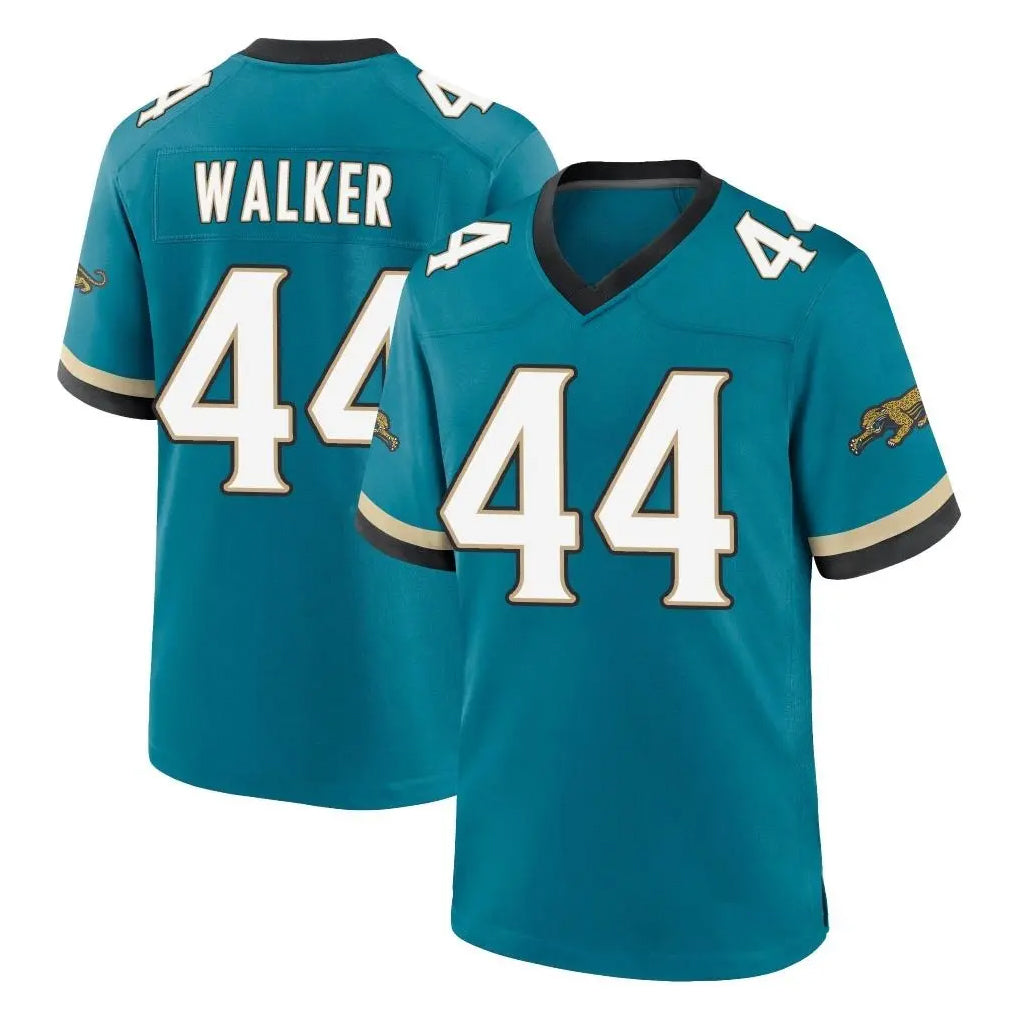 Kooe J.Jaguars #44 Travon Walker Player Teal Prowler Throwback Limited Home Game Stitched Jerseys