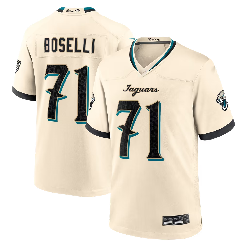 Kooe J.Jaguars #71 Tony Boselli Natural 2026 Rivalries Collection Game Stitched Jerseys