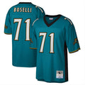 Kooe J.Jaguars #71 Tony Boselli?Player Teal Mitchell & Ness Legacy Home Game Stitched Jerseys