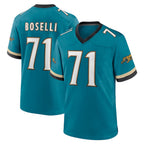 Kooe J.Jaguars #71 Tony Boselli?Player Teal Prowler Throwback Limited Home Game Stitched Jerseys