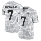 Kooe J.Jaguars #7 Brian Thomas Jr. Player Arctic Camo Salute To Service Limited Game Stitched Jerseys